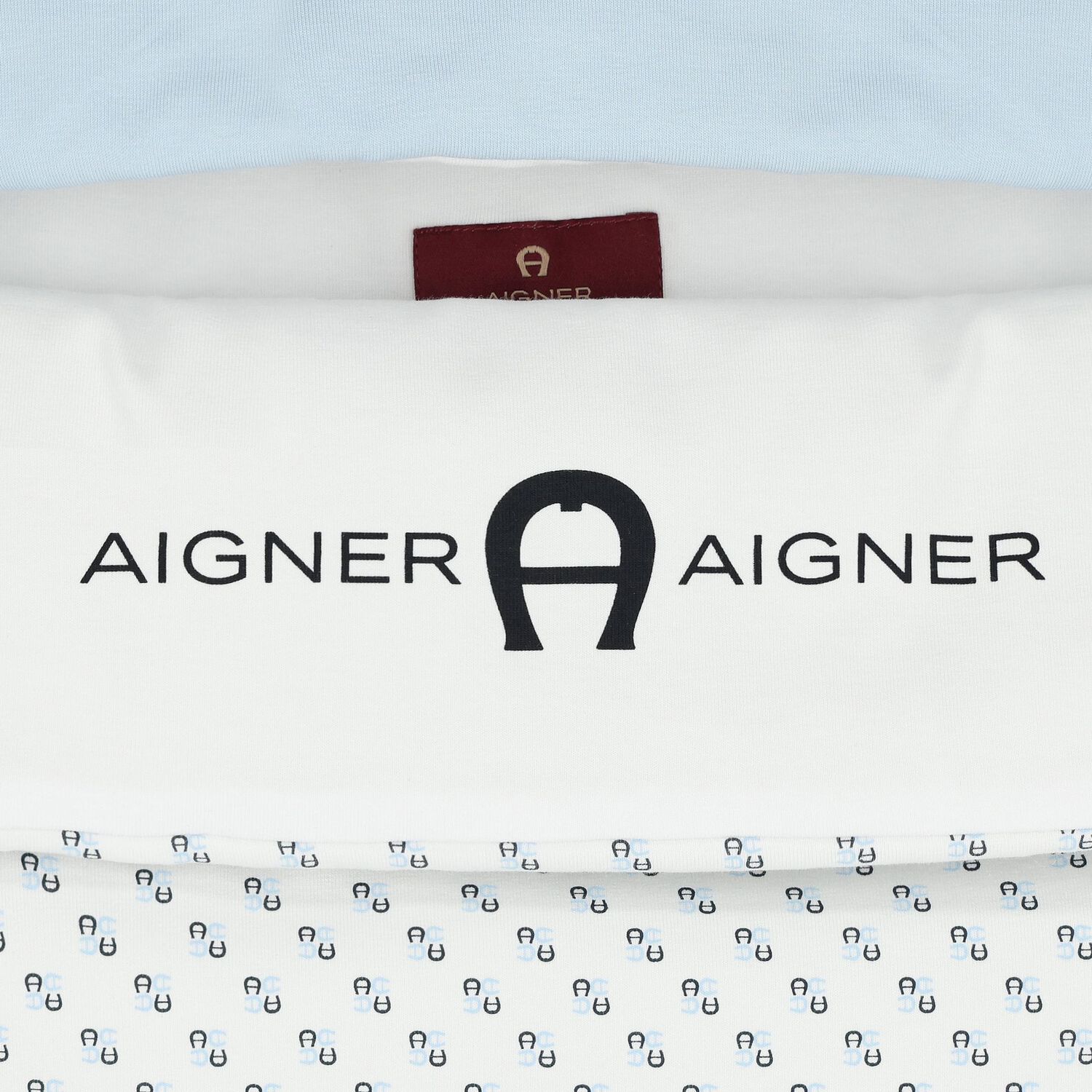 Baby Boys White & Blue Logo Nest, 2, hi-res