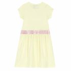 Girls Yellow Logo Dress, 1, hi-res