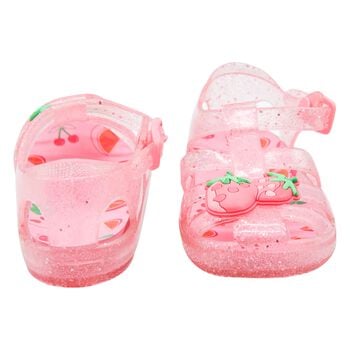 Younger Girls Pink Jelly Sandals