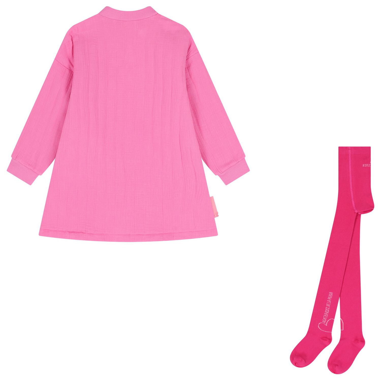 Girls Pink Heart Dress Set, 1, hi-res image number null