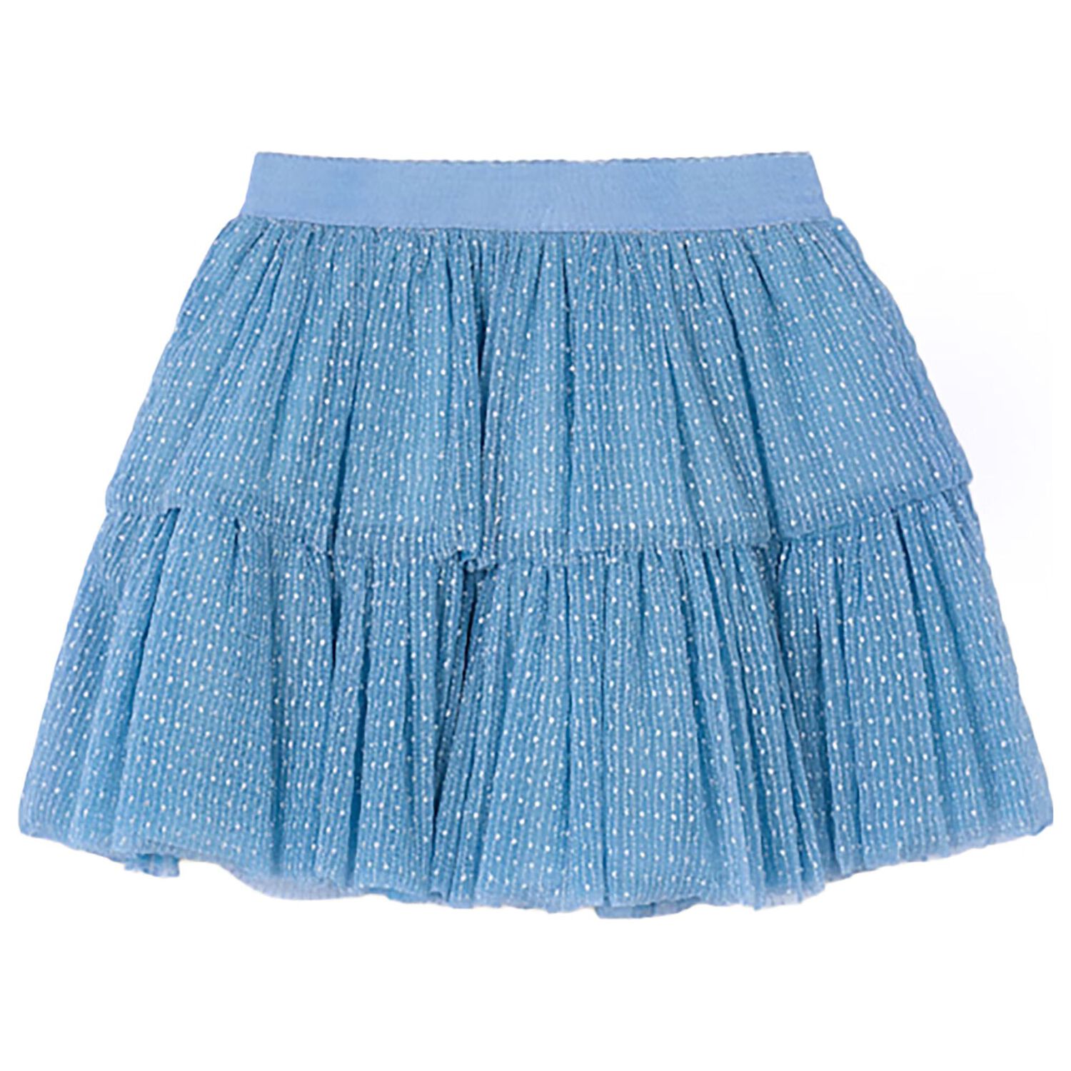 Girls Blue Tulle Skirt, 2, hi-res