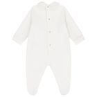 White Teddy Bear Geo Map Babygrow, 1, hi-res