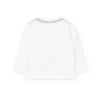 Boys Ivory Long Sleeve Top