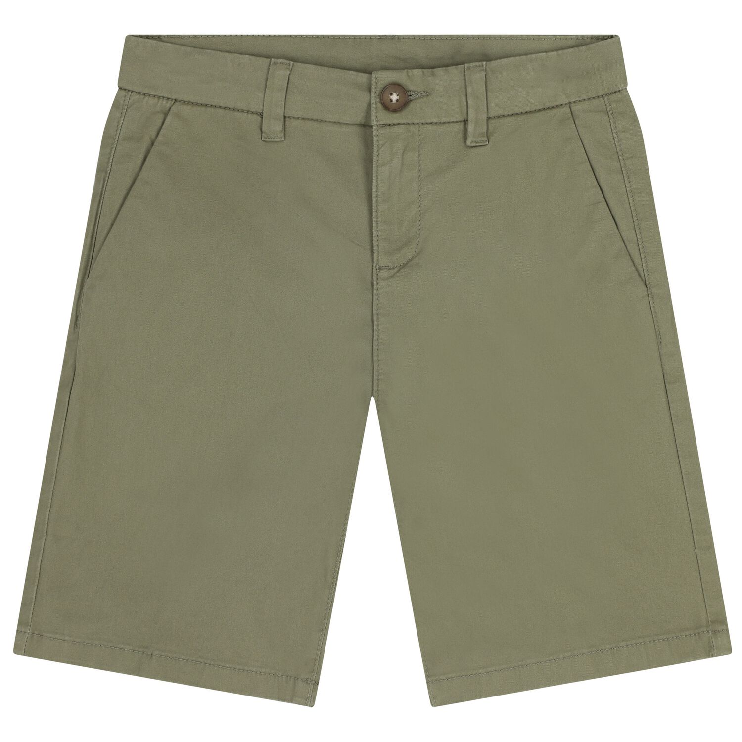 Boys Green Chino Shorts, 1, hi-res