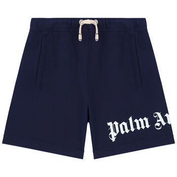 Navy Logo Shorts