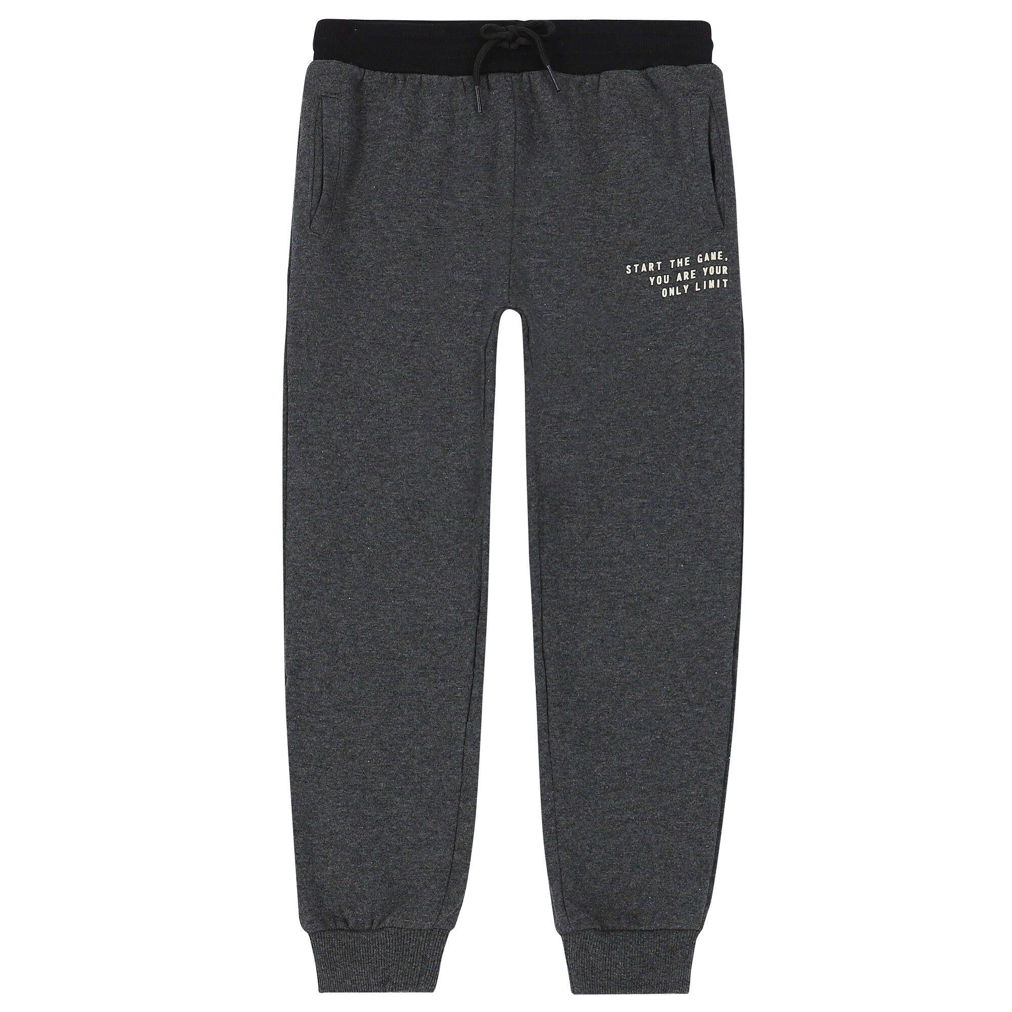 Grey and yellow tracksuit shop