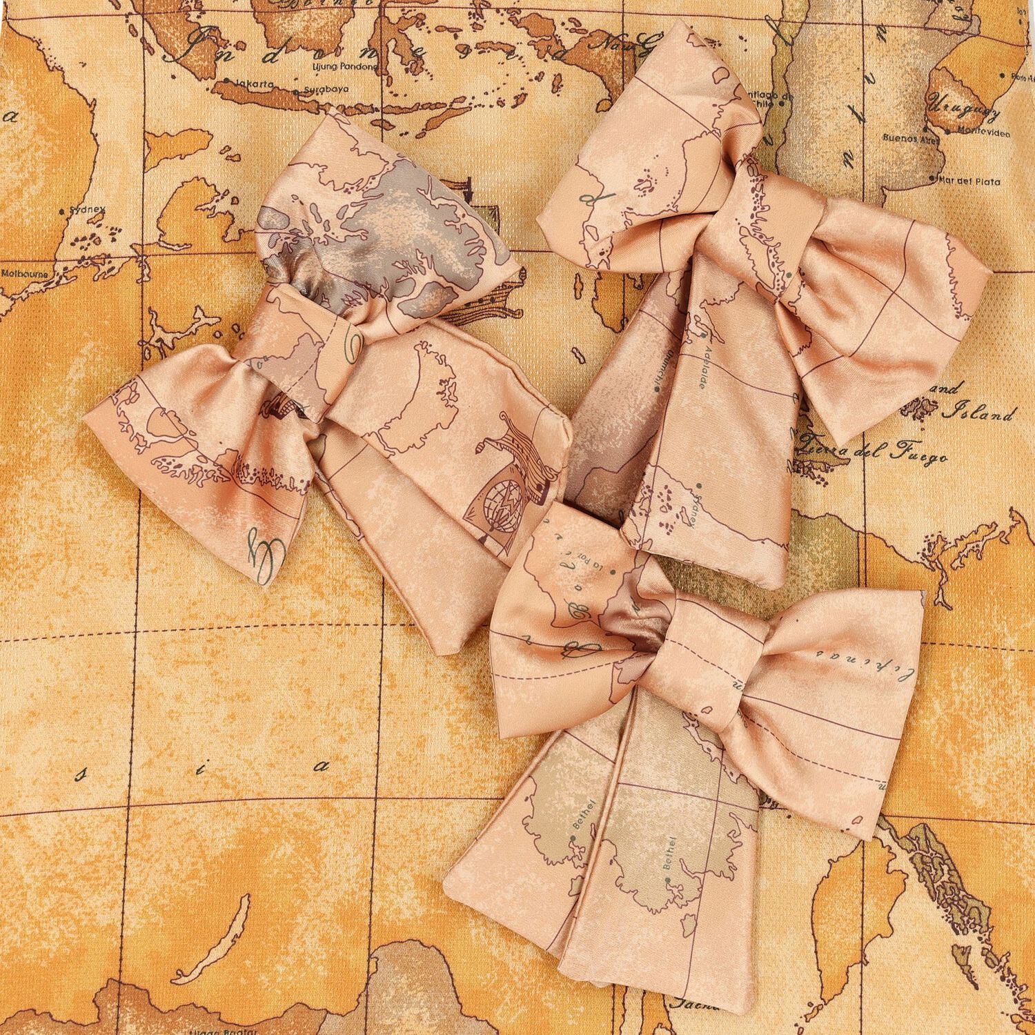 Girls Beige Geo Map Dress, 1, hi-res image number null