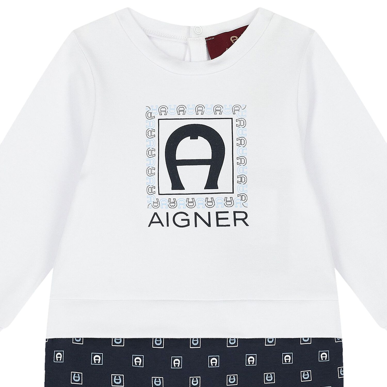 افارول بالشعار باللون الكحلى  و الأبيض للأطفال, 1, hi-res image number null