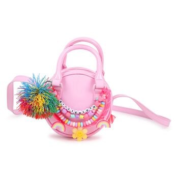 Girls Pink Round Handbag