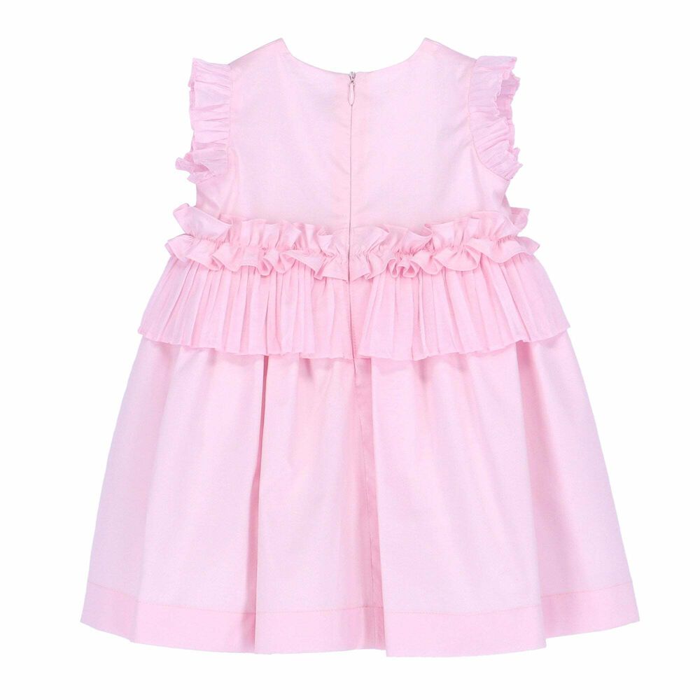 Pink jungle frill kids dress