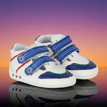 Baby Boys White Logo Trainers