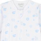 Baby Boys White & Blue Sheep Babygrow, 1, hi-res