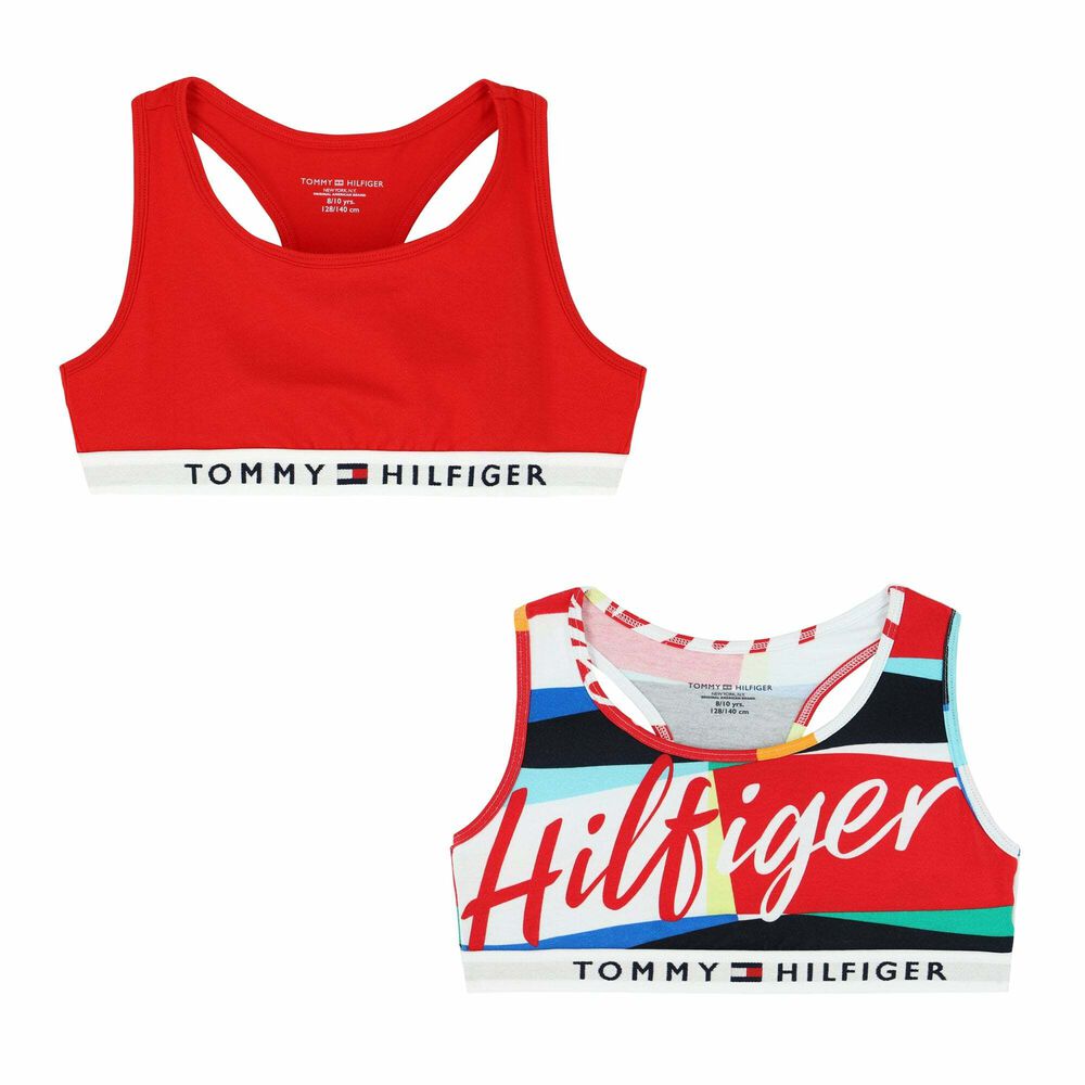 Reduktion klimaks Mose Tommy Hilfiger Girls Red & White Bra Tops (2 Pack) | Junior Couture USA
