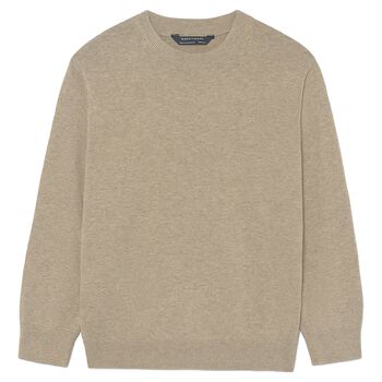 Boys Beige Knitted Jumper