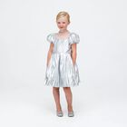 Girls Silver Dress, 1, hi-res