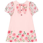 Girls Pink Floral Dress, 1, hi-res