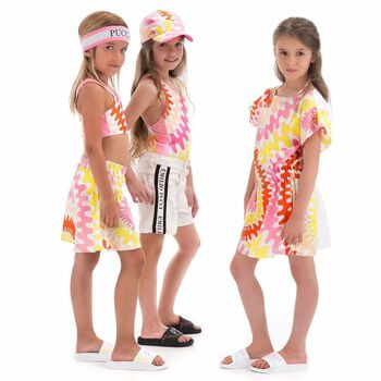 Girls Iconic Print Dress