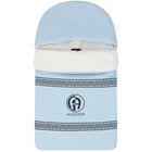 طقم أولاد بالشعار باللون الأزرق والأبيض, 1, hi-res