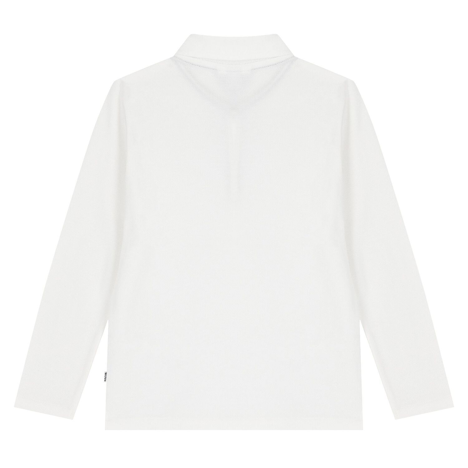 تيشيرت بولو للاولاد بالشعار باكمام طويله باللون الابيض , 2, hi-res