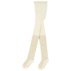 Girls Ivory & Gold Tights, 1, hi-res