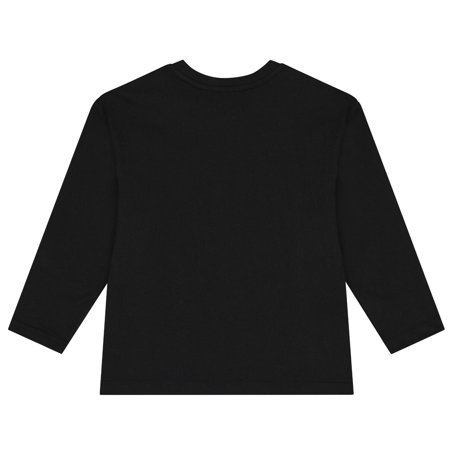 Girls Black Crystal Logo Long Sleeve Top, 1, hi-res image number null