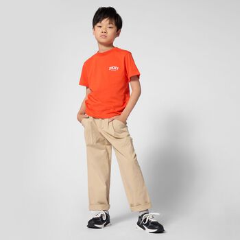 Boys Orange Logo T-Shirt