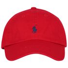 Boys Red Logo Hat , 1, hi-res