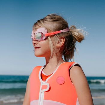 Girls Pink Melody The Mermaid Swimming Goggles
