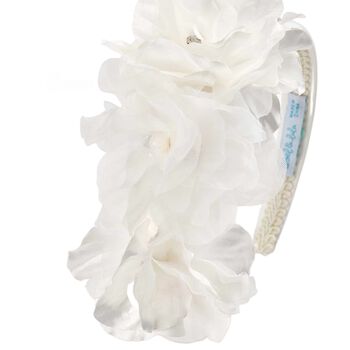 Girls Ivory Flower Headband