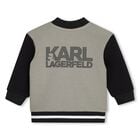 Younger Boys Green & Black Ikonik Karl Tracksuit Set, 1, hi-res
