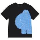 Boys Black Yeti T-Shirt, 1, hi-res