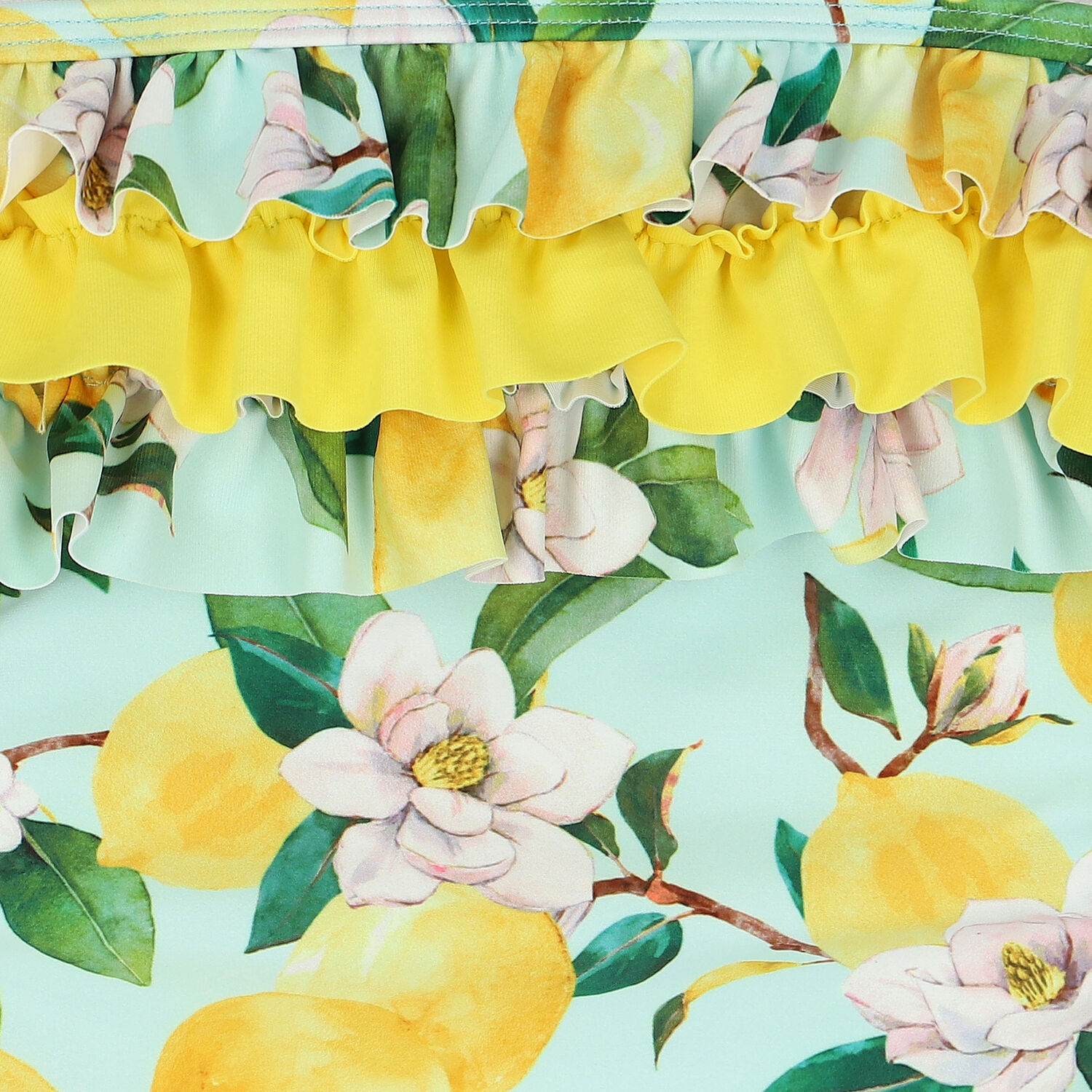 مايوة بطبعة الليمون باللون الازرق أكوا, 1, hi-res