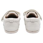 Younger Boys White Faux Leather Trainers, 2, hi-res