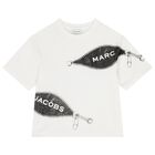 تي شيرت عاجي بشعار بسحاب للأولاد, 1, hi-res