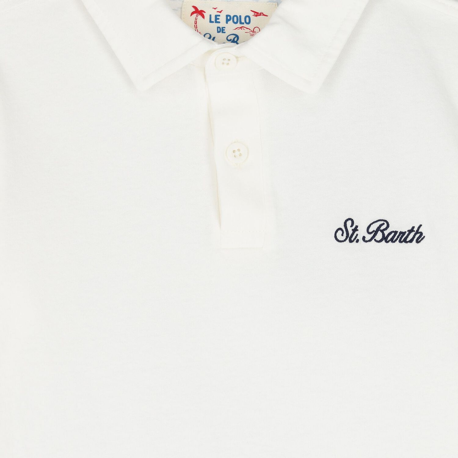 Boys Ivory Logo Polo Shirt, 1, hi-res