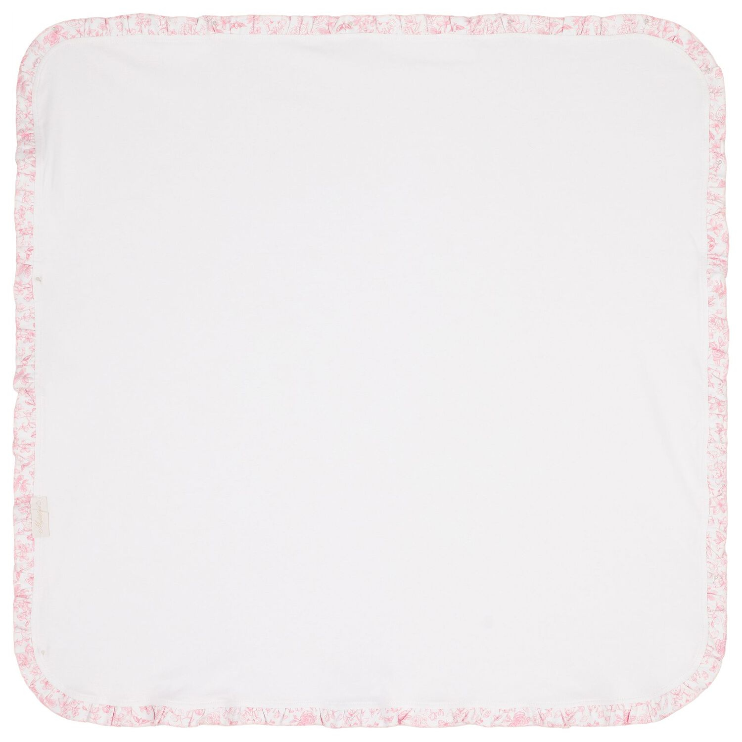 Baby Girls White & Pink Toile de Jouy Babygrow Set, 1, hi-res image number null