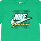 طقم شورتات للأطفال باللونين الأخضر والأسود مع الشعار., 1, hi-res