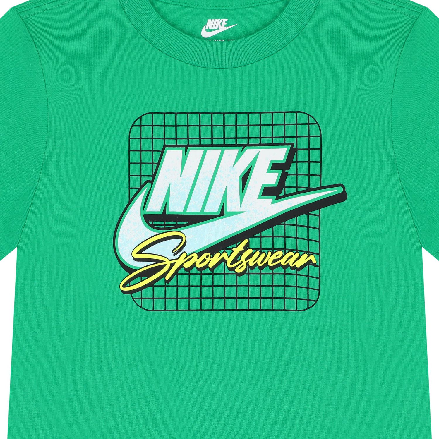 طقم شورتات للأطفال باللونين الأخضر والأسود مع الشعار., 1, hi-res