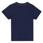 Boys Navy Logo T-Shirt, 4, hi-res