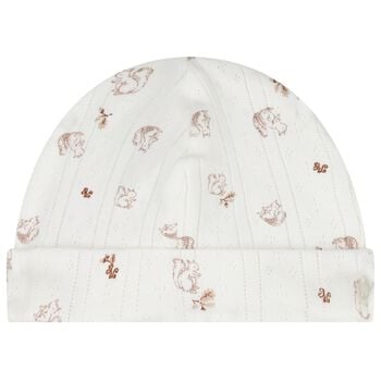 Ivory & Beige Squirrel Baby Hat