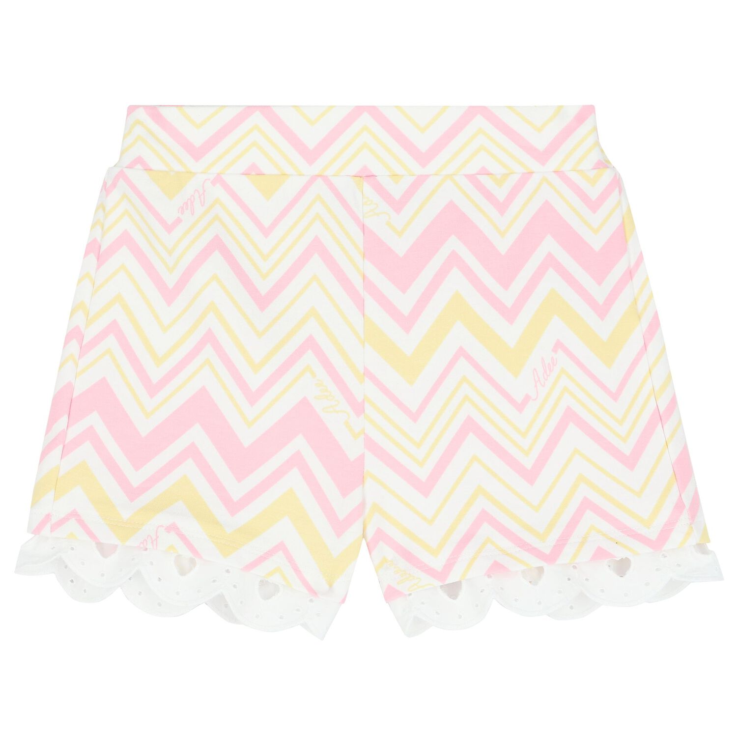 Girls Knit Shorts w/Silver Heart