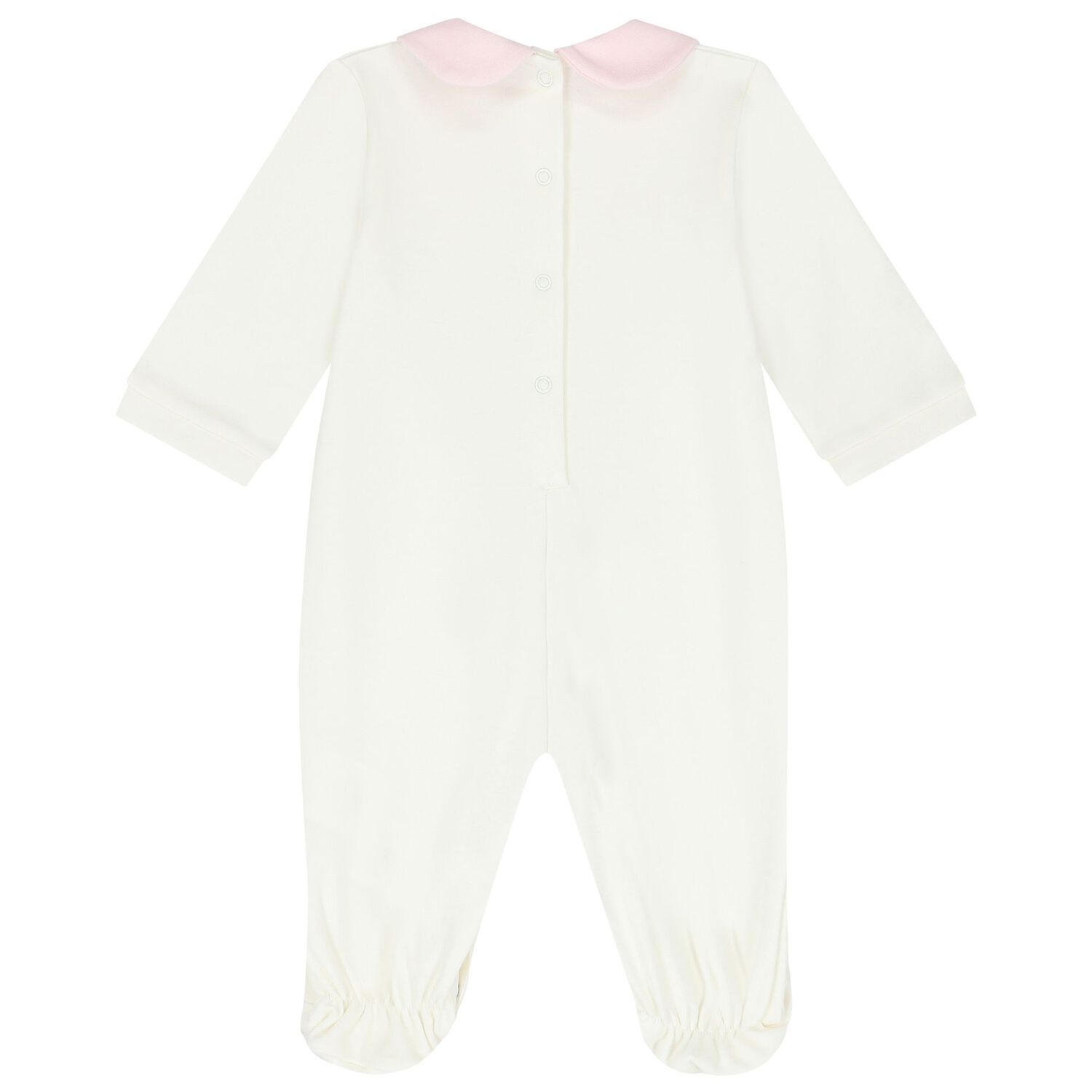 Baby Girls Ivory and Pink Babygrow Set, 1, hi-res image number null