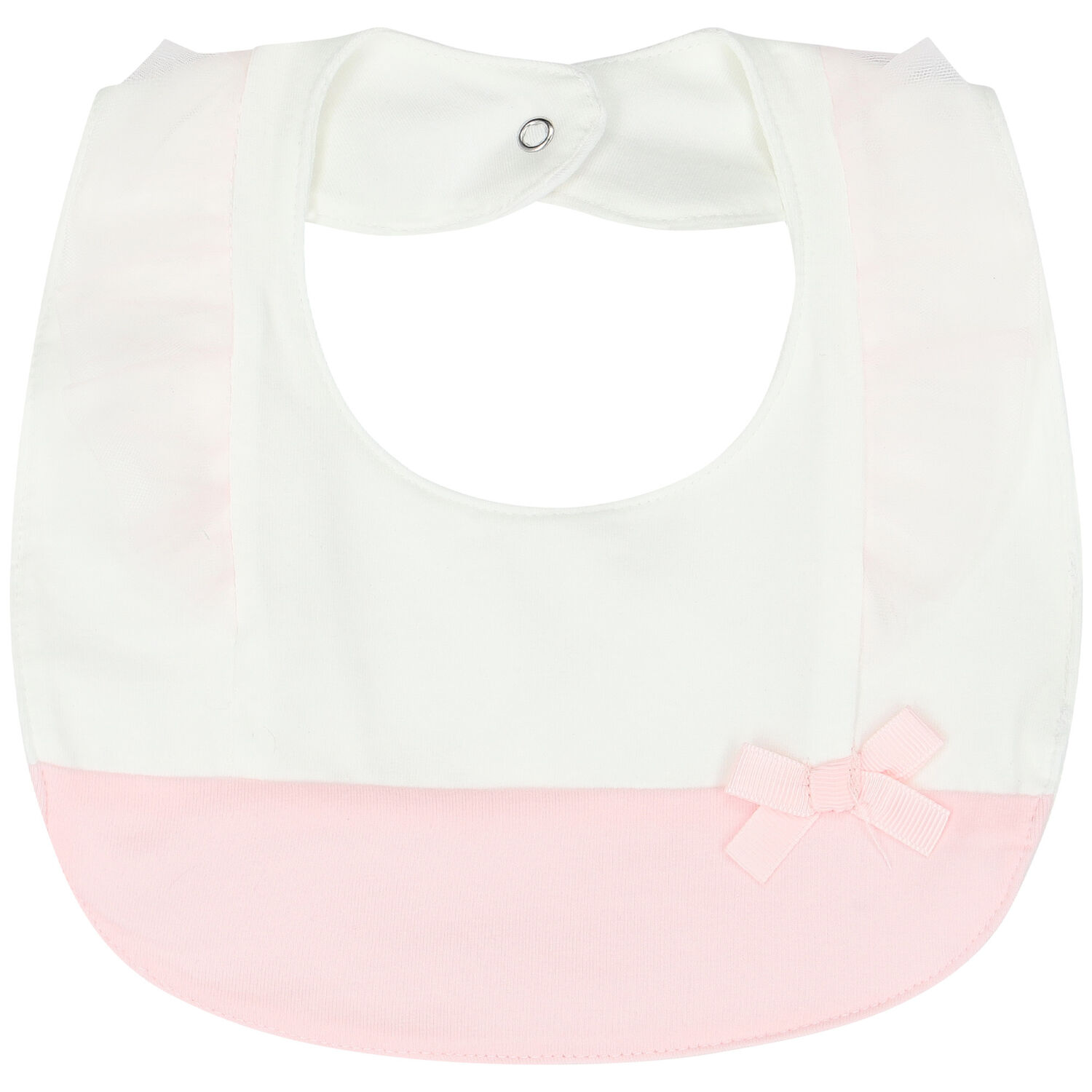 Baby Girls Pink & White Ballerina Bibs (2 Pack), 1, hi-res image number null