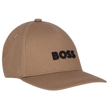 Boys Beige Logo Cap