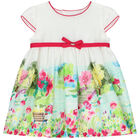 فستان بطبعة الورود باللون الابيض و الوردي , 1, hi-res