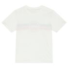 White Cotton Logo T-Shirt, 1, hi-res