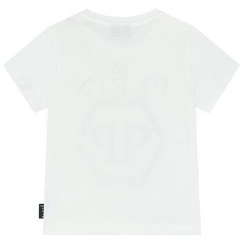 Boys White Logo T-Shirt