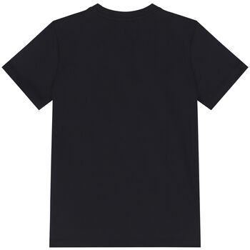Boys Navy Blue Logo T-Shirt