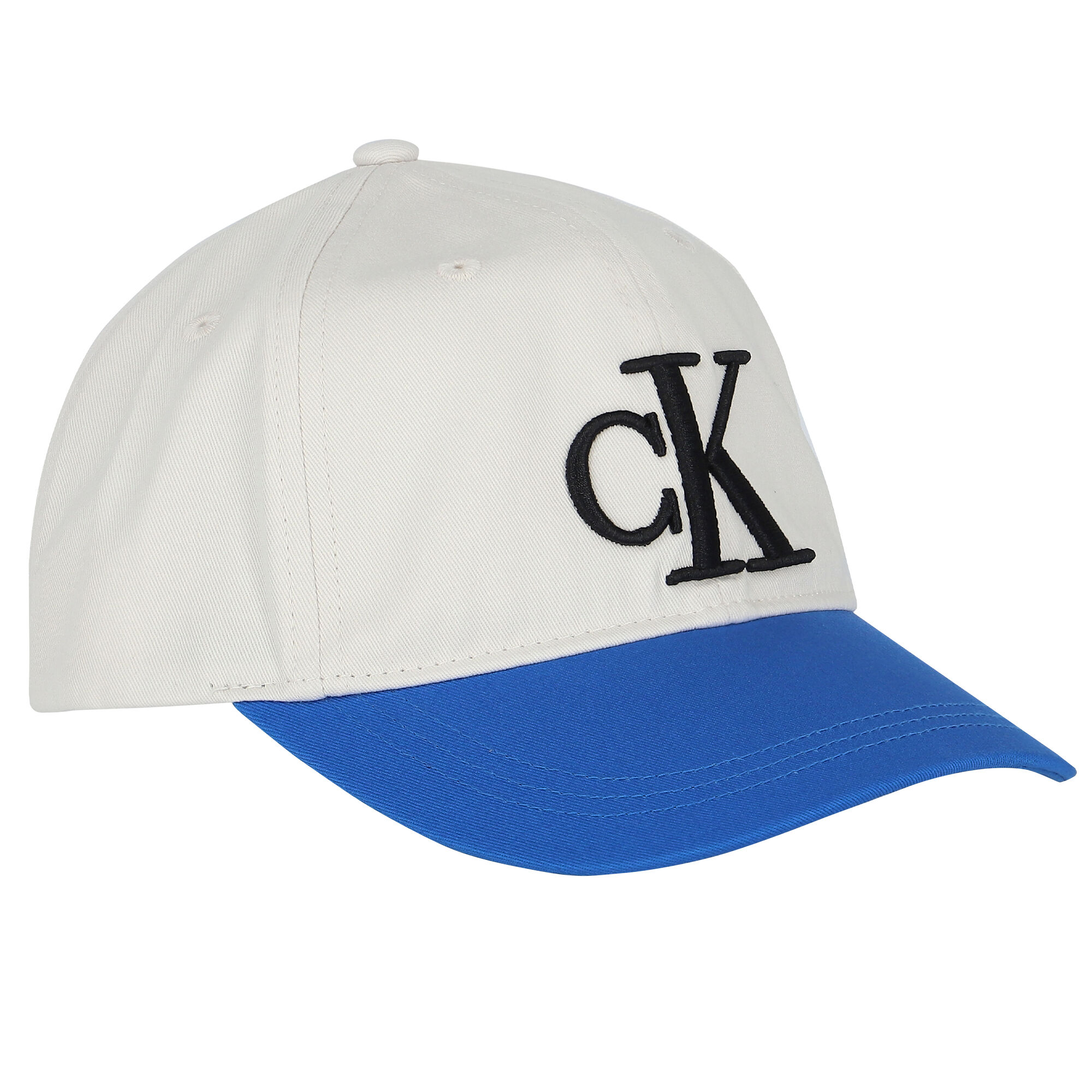 Calvin Klein Ivory Blue Logo Cap Junior Couture USA