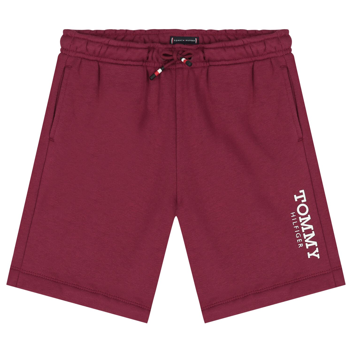 Boys Burgundy Logo Shorts, 2, hi-res